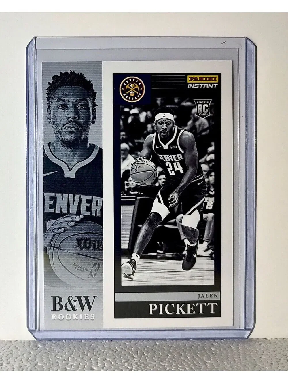 Jalen Pickett 2023-24 Panini NBA #33 Black and White Rookies Card 1/326